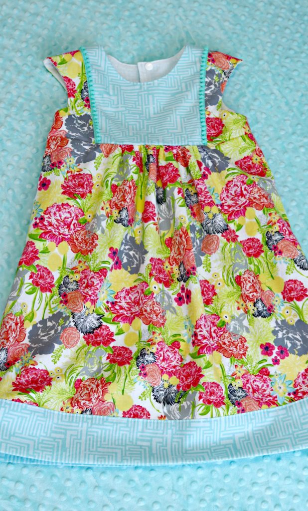 Fresh Stitch Patterns Playgroup Dress Modern Eclectic by Blend Fabrics Khristian Howell front full 2