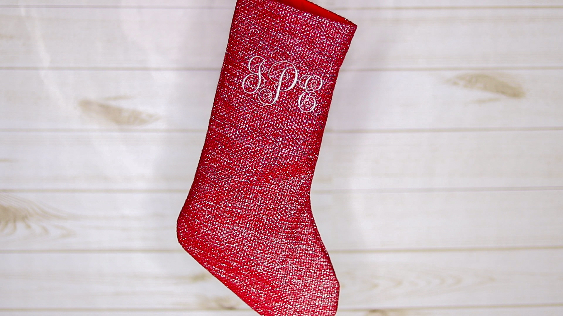 DIY Sparkly Monogrammed Christmas Stockings  Handmade Holidays – Sewing Report