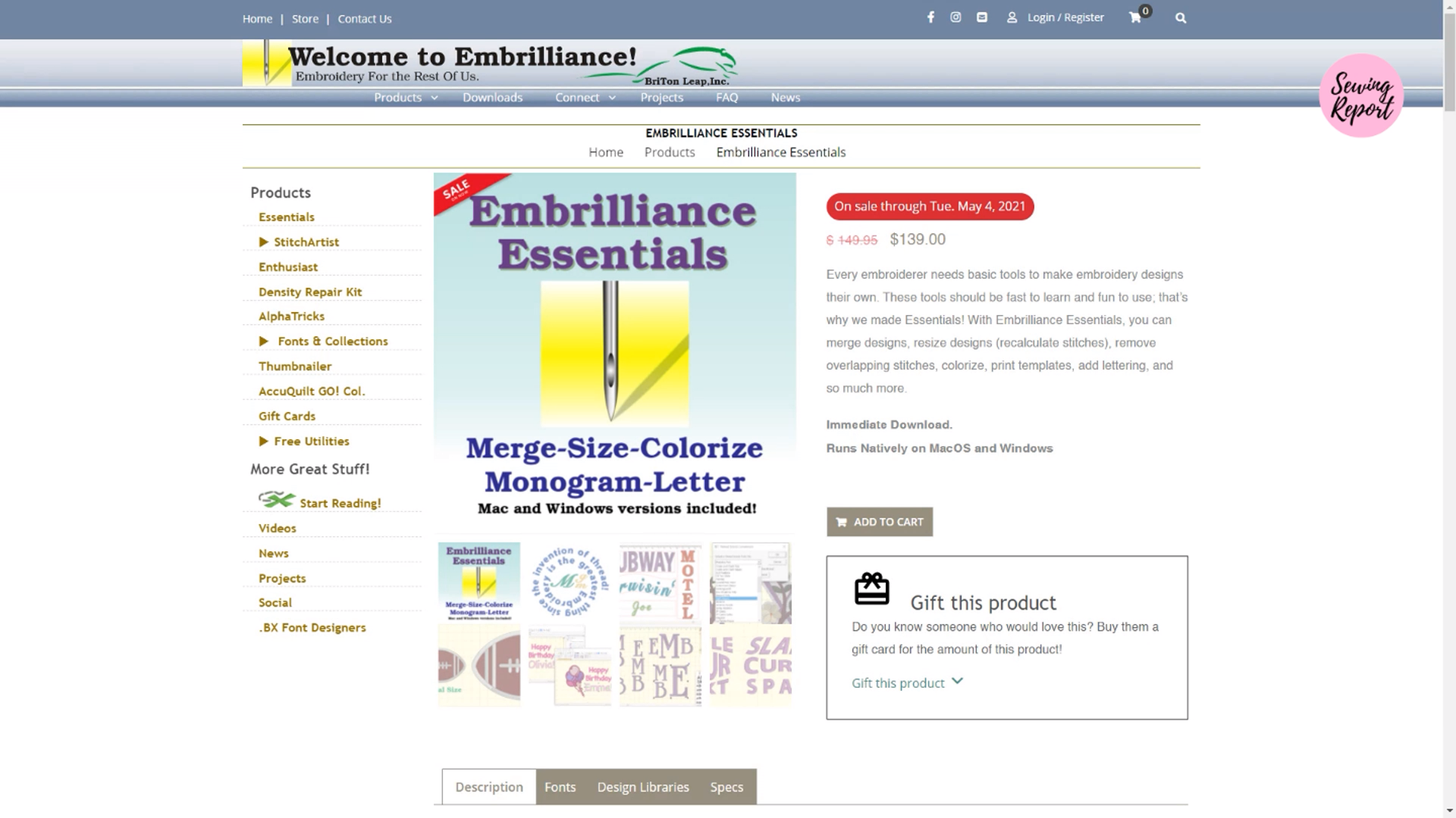 embrilliance essentials embroidery machine software